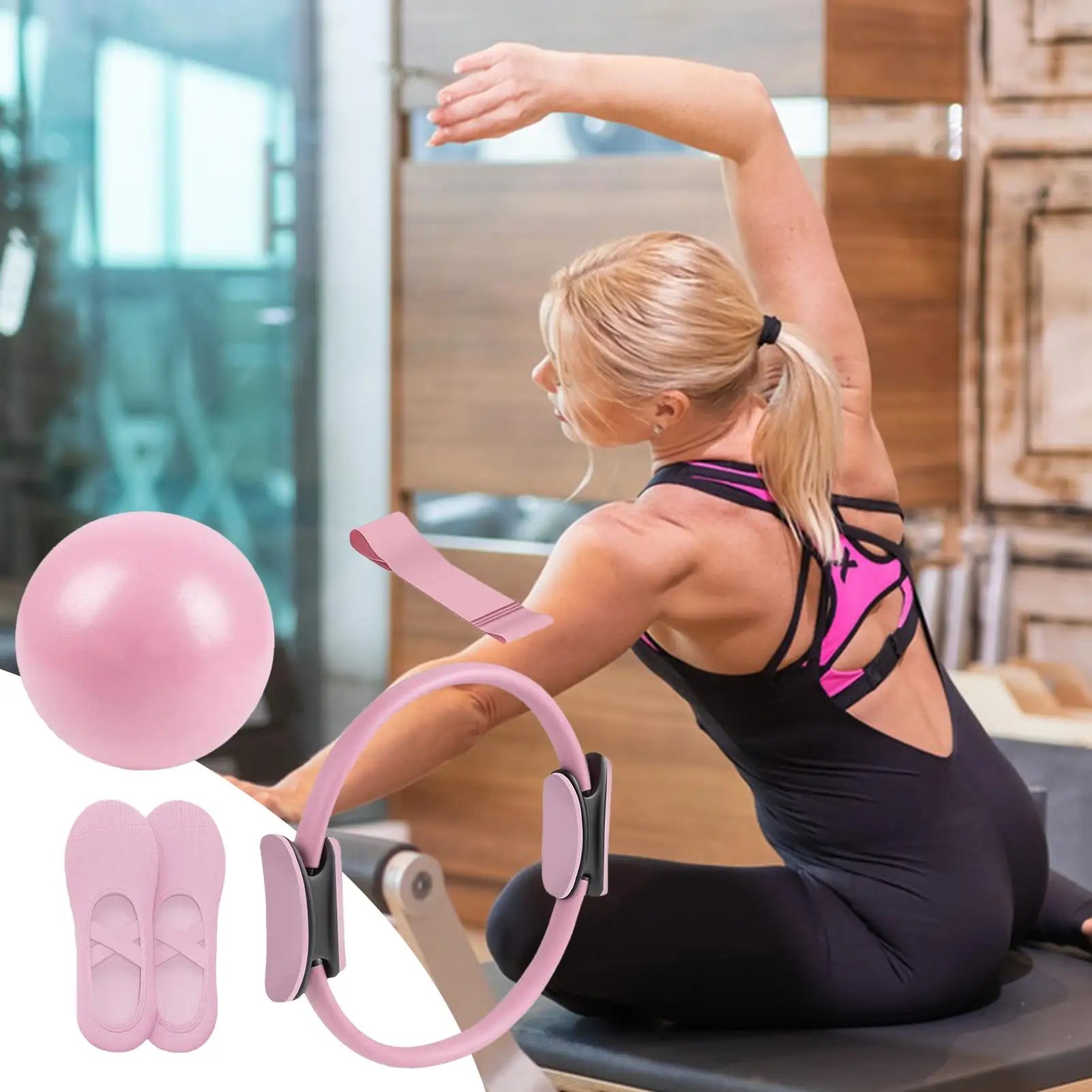 Elevate Your Fitness Journey with the NEW Pilates Ball and Ring Set - Perfect for Pregnancy and Postpartum Workouts!